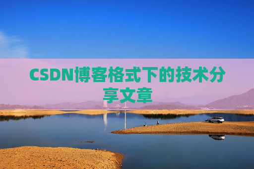 CSDN博客格式下的技术分享文章